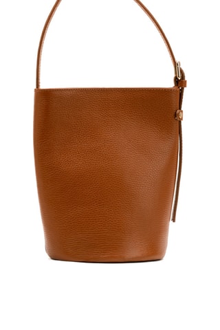 Sac seau en cuir Reti - Camel