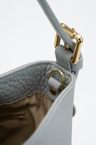Sac seau en cuir Reti - Bleu
