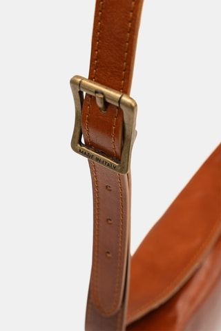 Sac porté épaule en cuir Cléo - Camel