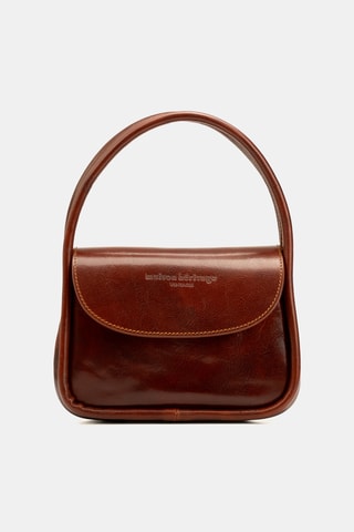 Sac à main en cuir Lou - Marron