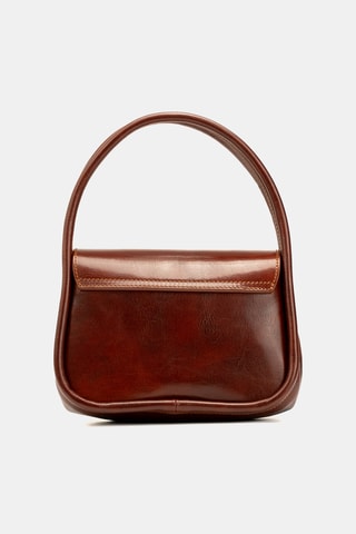 Sac à main en cuir Lou - Marron