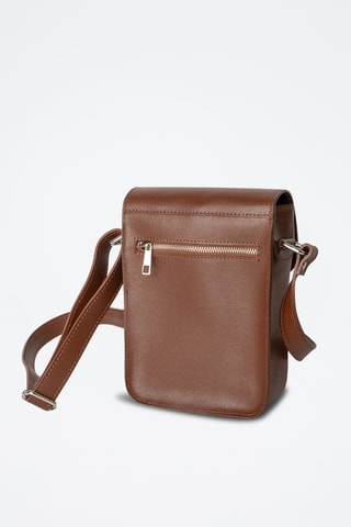Sac bandoulière en cuir Emir - Marron