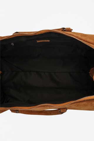 Sac bowling en cuir Week daim - Camel