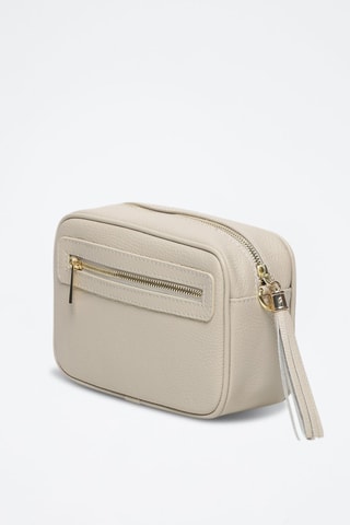 Sac bandoulière en cuir Gaby - Taupe