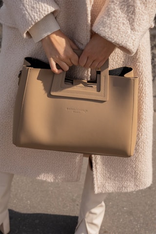 Sac à main en cuir Jane - Taupe