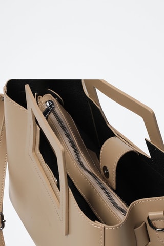 Sac à main en cuir Jane - Taupe