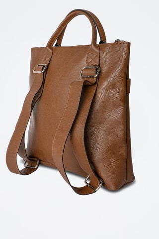 Sac à dos en cuir Noel Fd  - Marron
