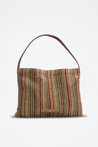 Sac porté épaule en cuir Klea - Multicolore