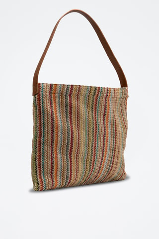 Sac porté épaule en cuir Klea - Multicolore