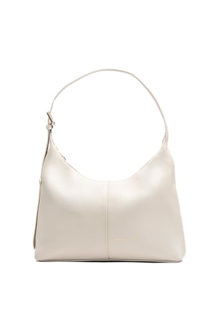 Sac porté épaule en cuir Onda - Blanc