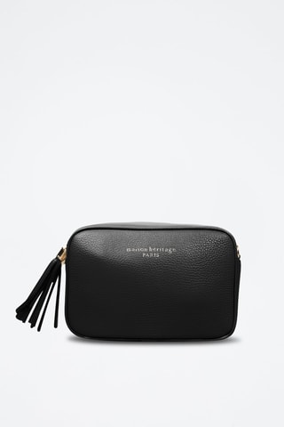 Sac bandoulière en cuir Gaby - Noir