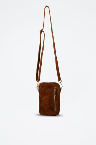 Sac bandoulière en nubuck - Marron