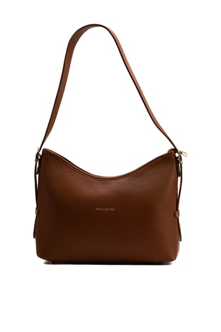 Sac porté épaule en cuir Olia - Camel