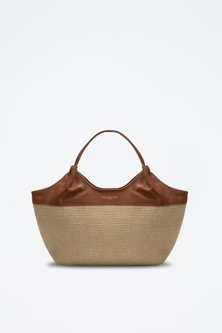 Sac porté épaule en cuir Ceto - Camel