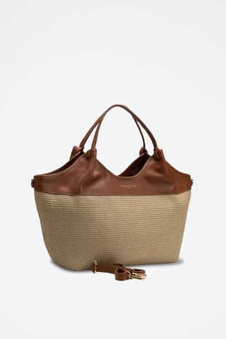 Sac porté épaule en cuir Ceto - Camel