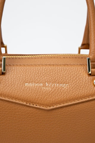 Sac bowling en cuir Speranza - Camel