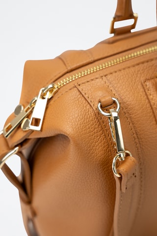 Sac bowling en cuir Speranza - Camel