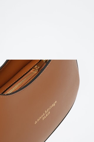 Sac porté épaule en cuir Aline - Camel