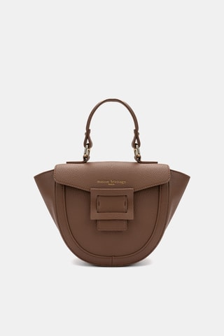 Sac à main en cuir Mini Votti - Camel