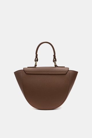 Sac à main en cuir Mini Votti - Camel