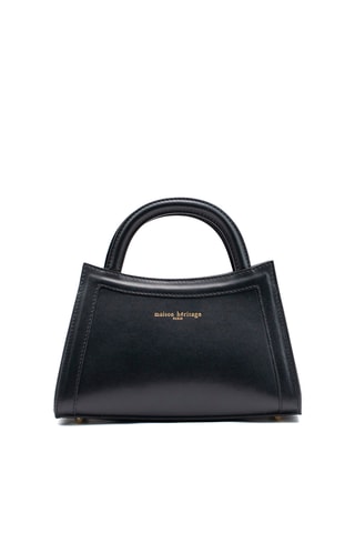 Sac bandoulière en cuir Milano - Noir