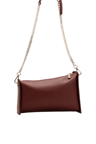 Sac bandoulière en cuir Brille - Bordeaux