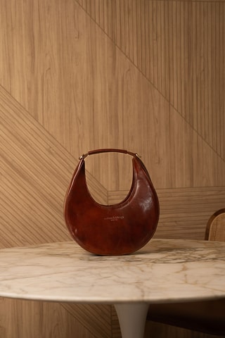 Sac à main en cuir Celia - Marron
