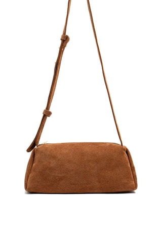 Sac bandoulière en nubuck Tutti - Camel