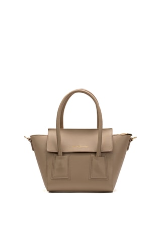 Sac à main en cuir Lazzo - Taupe