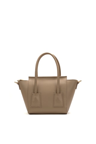 Sac à main en cuir Lazzo - Taupe
