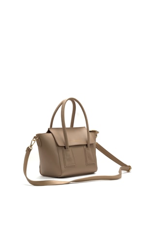 Sac à main en cuir Lazzo - Taupe