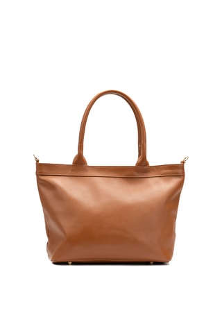 Sac porté épaule en cuir Ricci - Camel