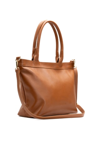 Sac porté épaule en cuir Ricci - Camel