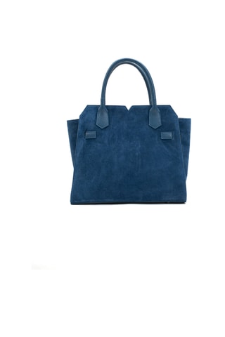 Sac à main en cuir Moscio - Bleu