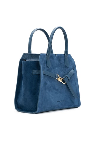 Sac à main en cuir Moscio - Bleu