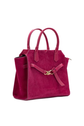 Sac à main en cuir Moscio - Fuchsia
