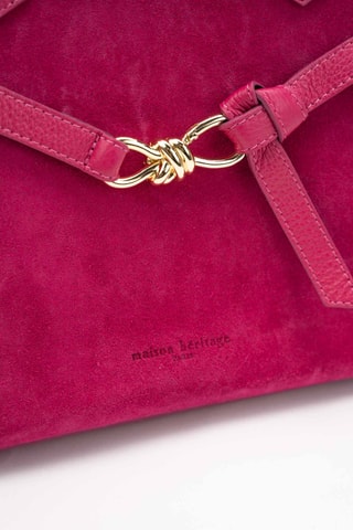Sac à main en cuir Moscio - Fuchsia