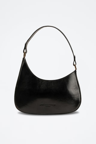 Sac porté épaule en cuir Emi - Noir