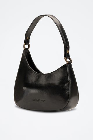 Sac porté épaule en cuir Emi - Noir