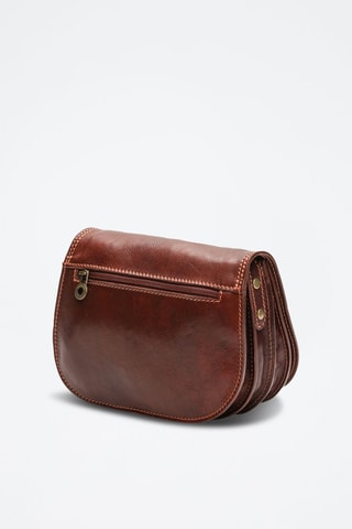 Sac bandoulière en cuir Lilly - Marron