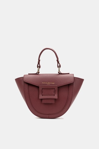 Sac à main en cuir Mini Votti - Bordeaux