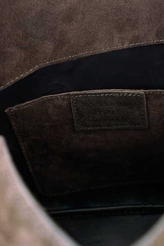 Sac bandoulière en cuir  - Marron