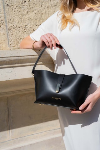 Sac à main en cuir Dido - Noir