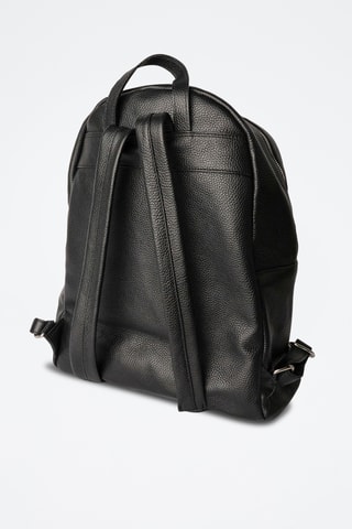 Sac à dos en cuir Jonas - Noir