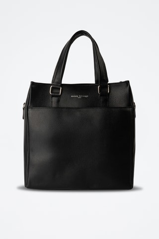 Tote bag en cuir Ethan - Noir