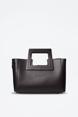 Sac à main en cuir et pochette Jini - Noir