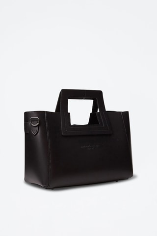 Sac à main en cuir et pochette Jini - Noir