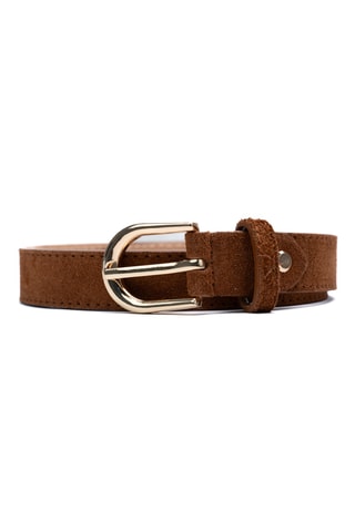 Ceinture en cuir suédé Avanti - Camel
