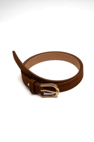 Ceinture en cuir suédé Avanti - Camel