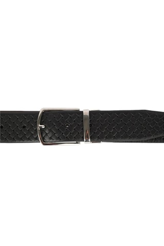 Ceinture en cuir Ponce - Marron et noir
